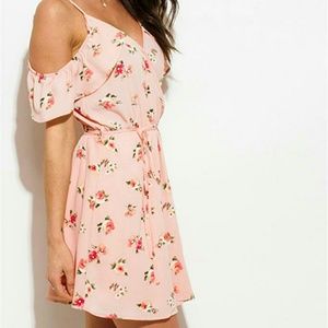 Sexy pink summer dress